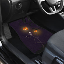 Load image into Gallery viewer, Nightmare Before Christmas Cartoon Car Floor Mats - Jack Skellington Playing With Flying Pumpkin Car Mats Ci092902