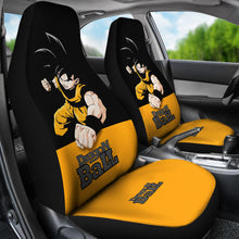 Load image into Gallery viewer, Dragon Ball Z Car Seat Covers Goku Anime Yellow Seat Covers Ci0809