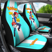 Load image into Gallery viewer, Pikachu Pokemon Seat Covers Pokemon Anime Car Seat Covers Ci102805