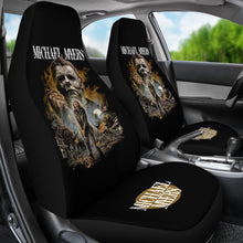 Load image into Gallery viewer, Horror Movie Car Seat Covers | Michael Myers And Laurie Strode Slilent Town Seat Covers Ci090321