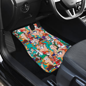 Phineas & Ferb Car Floor Mats Custom For Fans Ci221208-08