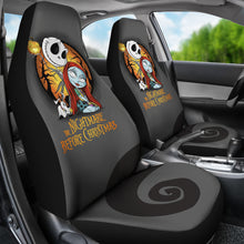Load image into Gallery viewer, Nightmare Before Christmas Cartoon Car Seat Covers | Cute Chibi Jack Skellington Sally And Zero Seat Covers Ci100601