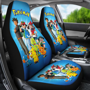 Anime Ash Ketchum Pikachu Pokemon Car Seat Covers Pokemon Car Accessorries Ci1101022