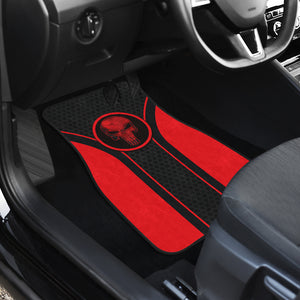 The Punisher Logo Car Floor Mats Custom For Fans Ci230104-10a