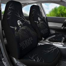 Load image into Gallery viewer, Horror Movie Car Seat Covers | Michael Myers No Emotion Black White Seat Covers Ci090821