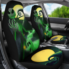 Load image into Gallery viewer, Nightmare Before Christmas Cartoon Car Seat Covers - Jack Skellington With Zero Dog Moon And The Hill Seat Covers Ci092704