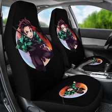 Load image into Gallery viewer, Kamado Tanjiro Car Seat Covers Demon Slayer Anime Seat Covers Ci0606