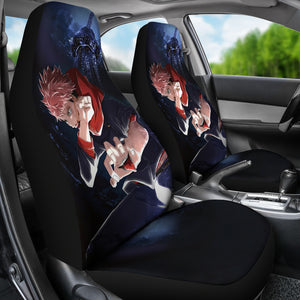 Yuji Itadori Car Seat Covers Fan Art Jujutsu KaiSen Anime Seat Covers Ci0609