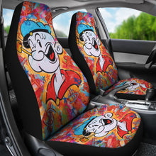 Load image into Gallery viewer, Popeye Car Seat Covers Popeye Painting Colorful Car Accessories Ci221109-06