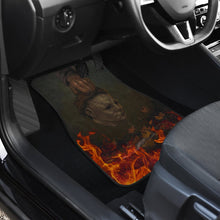 Load image into Gallery viewer, Horror Movie Car Floor Mats | Michael Myers Take Off Mask Fire Car Mats Ci090821