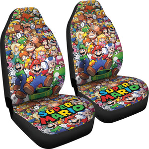 Super Mario Car Seat Covers Custom For Fans Ci221216-04