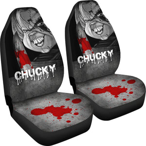 Chucky Horror Halloween Blood Car Seat Covers Chucky Horror Film Car Accesories Ci091521