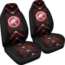 Load image into Gallery viewer, Thor Hammer Metal Logo Car Seat Covers Car Accessories Ci220714-01