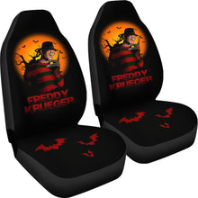 Load image into Gallery viewer, Horror Movie Car Seat Covers | Freddy Krueger With Other Villains Jason Seat Covers Ci083121