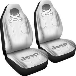 Jeep Skull White Car Seat Covers Car Accessories Ci220602-09