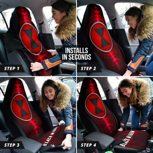 Black Widow Natasha Car Seat Covers Car Accessories Ci220526-06