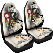 Load image into Gallery viewer, Nightmare Before Christmas Cartoon Car Seat Covers | Jack Sally And Zero Halloween Tree Silhouette Seat Covers Ci100504