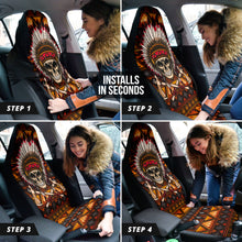 Load image into Gallery viewer, Skull Native American Car Seat Covers Car Accessories Ci220419-09