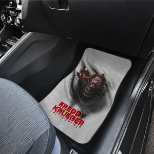 Horror Movie Car Floor Mats | Freddy Krueger Emerging From Claw Car Mats Ci082821