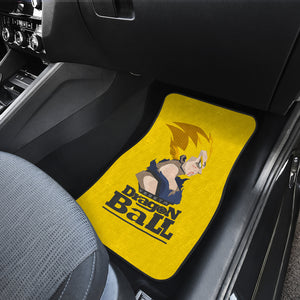 Vegeta Art Dragon Ball Anime Yellow Car Floor Mats Unique Design Ci0814