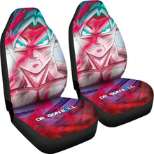 Load image into Gallery viewer, Dragon Ball Anime Car Seat Covers | Goku Portrait Blue Hair Red Blood Seat Covers Ci100801