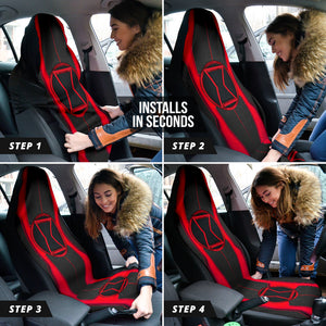 Black Widow Natasha Car Seat Covers Car Accessories Ci220526-09