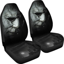 Load image into Gallery viewer, Horror Movie Car Seat Covers | Michael Myers Face House On Hill Seat Covers Ci090821