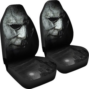 Horror Movie Car Seat Covers | Michael Myers Face House On Hill Seat Covers Ci090821