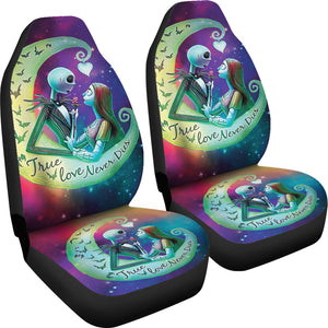 Jack Skellington Sally Car Seat Covers Moon Love Colorful Car Accessories Ci220921-02
