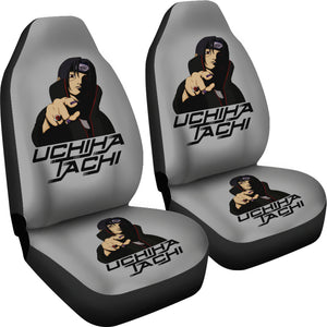 Itachi Akatsuki Gray Seat Covers Naruto Anime Car Seat Covers Ci102101