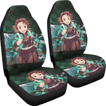 Load image into Gallery viewer, Kamado Tanjiro Anime Car Seat Covers Demon Slayer Chapters Seat Covers Gift Ci0604