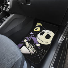 Load image into Gallery viewer, Nightmare Before Christmas Cartoon Car Floor Mats | Cute Smiling Jack Skellington With Moon Hill Car Mats Ci092501
