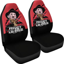 Load image into Gallery viewer, Horror Movie Car Seat Covers | Freddy Krueger Claw Black Red Seat Covers Ci082721