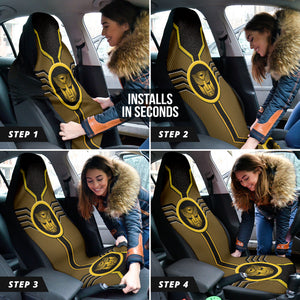 Gold and Black Transformers Autobots Logo Car Seat Covers Custom For Fans Style 1 213101