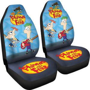 Phineas & Ferb Car Seat Covers Custom For Fans Ci221208-04