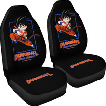Load image into Gallery viewer, Goku Jump Dragon Ball Orange Car Seat Covers Ci0728
