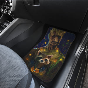 Groot And Rocket Guardians Of The Galaxy Car Floor Mats Movie Car Accessories Custom For Fans Ci22061409