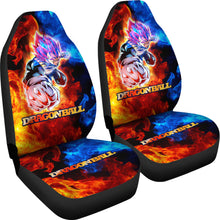 Load image into Gallery viewer, Vegeta Punch Fire Dragon Ball Anime Yellow Car Seat Covers Unique Design Ci0814