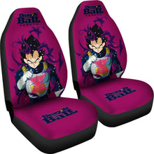 Load image into Gallery viewer, Vegeta Angry Dragon Ball Anime Purple Car Seat Covers Unique Design Ci0814