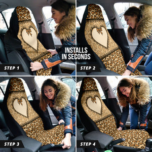 Leopard Heart Skin Wild Car Seat Covers Car Accessories Ci220519-03