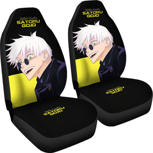 Satoru Gojo Jujutsu KaiSen Car Seat Covers Anime Yellow Seat Covers Ci0714