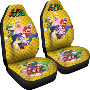 Super Mario Car Seat Covers Custom For Fans Ci221216-09