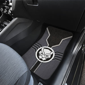 Black Panther Logo Car Floor Mats Custom For Fans Ci230111-03a