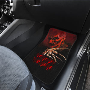 Horror Movie Car Floor Mats | Freddy Krueger Dissolving Face Car Mats Ci083121