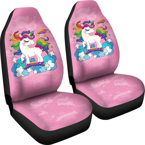 Unicorn Colorful Car Seat Covers Custom For Car Ci230131-03