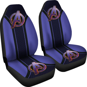Avengers Marvel Logo Car Seat Covers Custom For Fans Ci221228-03