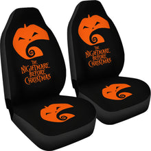 Load image into Gallery viewer, Nightmare Before Christmas Cartoon Car Seat Covers - Pumpkin And The Hill Minimal Seat Covers Ci093003