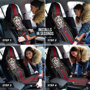 Bull Native American Car Seat Covers Car Accessories Ci220419-10