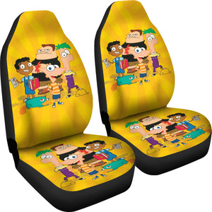 Phineas & Ferb Car Seat Covers Custom For Fans Ci221208-02