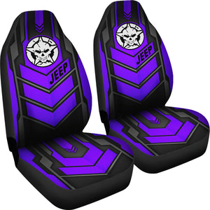 Jeep Skull Xtreme Purple Pearl Color Car Seat Covers Car Accessories Ci220602-13